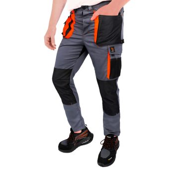 PROMAN STRETCH 250 DEREKAS NADRÁG SZÜRKE + NARANCS