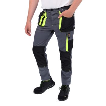 PROMAN STRETCH 250 DEREKAS NADRÁG SZÜRKE + SÁRGA